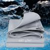LDQBF Waterproof Tarp, 4.5 x 9.5 m, 460 g/m² PVC Fabric, Reinforced Rubber Corners, UV Protection, Gray view 1