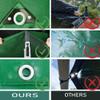 LDQBF Green Tarp with Eyelets, 2.5 x 21 m, 460 g/m PVC Fabric, Tear-Resistant and UV-Resistant view 3