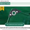 LDQBF Green Tarp with Eyelets, 2.5 x 21 m, 460 g/m PVC Fabric, Tear-Resistant and UV-Resistant view 4