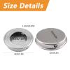 MOROBOR Round Pull Handles, 8-Piece Stainless Steel Set, Recessed Invisible Handles for Drawers and Cabinets view 2