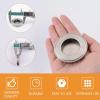 MOROBOR Round Pull Handles, 8-Piece Stainless Steel Set, Recessed Invisible Handles for Drawers and Cabinets view 3