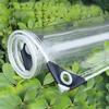 tow000ack Transparent PVC Tarp with Eyelets, Waterproof, 0.35 mm, 1.1 x 2 m view 1