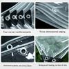tow000ack Transparent PVC Tarp with Eyelets, Waterproof, 0.35 mm, 1.1 x 2 m view 4