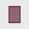 Washable Non-Slip Short-Pile Rug, Abstract Geometric Purple, 120 x 180 cm view 2