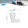 PATIKIL Quick-Connect Elbow Fitting, 1/4" Female NPT x 3/8" OD Tube, 10-Pack view 2