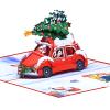 Pop-Up 3D Christmas Card with Envelope, Christmas Tree, 1 Piece view 1