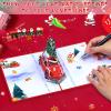Pop-Up 3D Christmas Card with Envelope, Christmas Tree, 1 Piece view 3