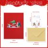 Pop-Up 3D Christmas Card with Envelope, Christmas Tree, 1 Piece view 4