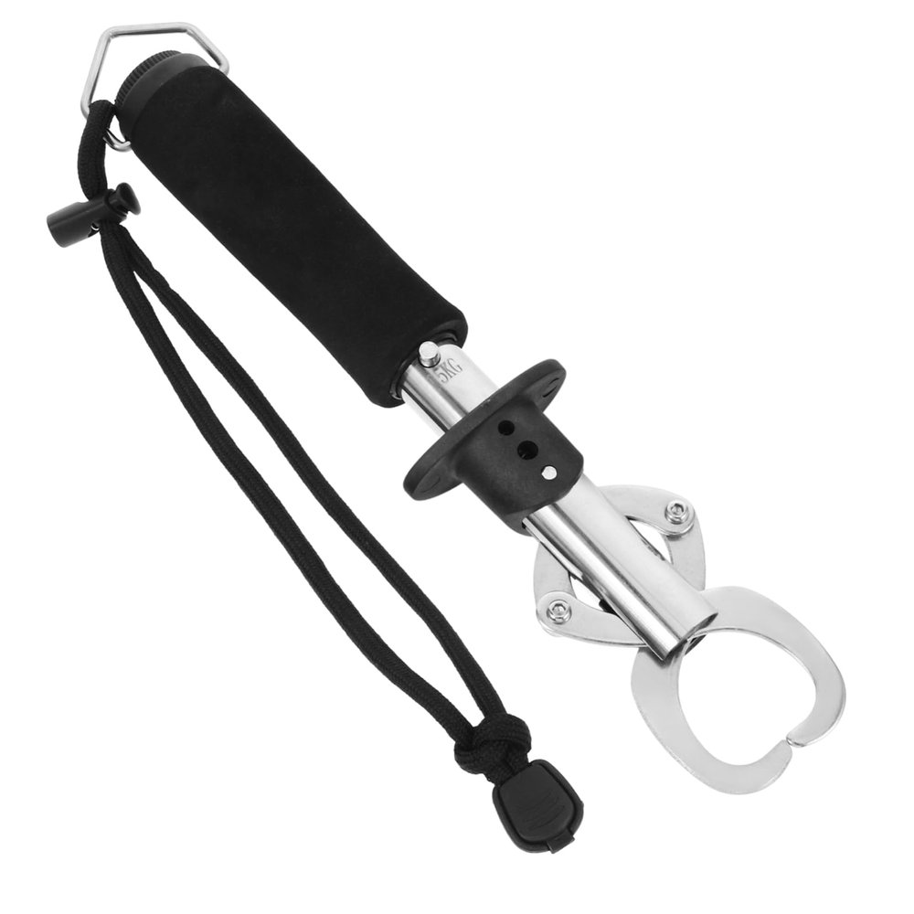 Fish Gripper with Weighing Function up to 15 kg, Black, for Outdoor Fishing