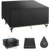 Patio Furniture Cover 200 x 200 x 135 cm, Waterproof, Winter-Ready, 600D Oxford PVC-Coated, Rectangular, Black view 1