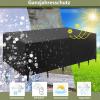Patio Furniture Cover 200 x 200 x 135 cm, Waterproof, Winter-Ready, 600D Oxford PVC-Coated, Rectangular, Black view 3