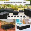 Patio Furniture Cover 200 x 200 x 135 cm, Waterproof, Winter-Ready, 600D Oxford PVC-Coated, Rectangular, Black view 4