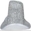FIESTAS GUIRCA Shiny Silver Cowboy Hat for Adults view 4
