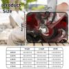 Slim 15-Inch Laptop Sleeve with Handle and Zipper, Red Marble view 2