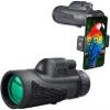UHJKLA Portable Monocular, High-Resolution Monocular, 40x60, Powerful Monocular Scope, Waterproof Monocular with Smartphone Holder and view 1
