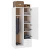 Willood Wardrobe White Engineered Wood 80 x 52 x 180 cm view 4