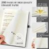 7CDXD 2-Pack A5 Hardcover Journals with Pens, Green & Black view 4