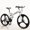 QXIWAOE Folding Mountain Bike, 24/26-Inch, Adult Student Speed Bike with Shock Absorbers view 1