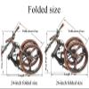 QXIWAOE Folding Mountain Bike, 24/26-Inch, Adult Student Speed Bike with Shock Absorbers view 2