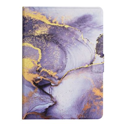 DayQiQiPu Case for Lenovo Tab M10 Plus (3rd Gen) 10.6-inch TB-125F/TB-128F/TB-128XU, PU Leather Slim Lightweight Flip Stand Case with Card Slots, Auto Sleep/Wake, Purple Oil Painting Pattern