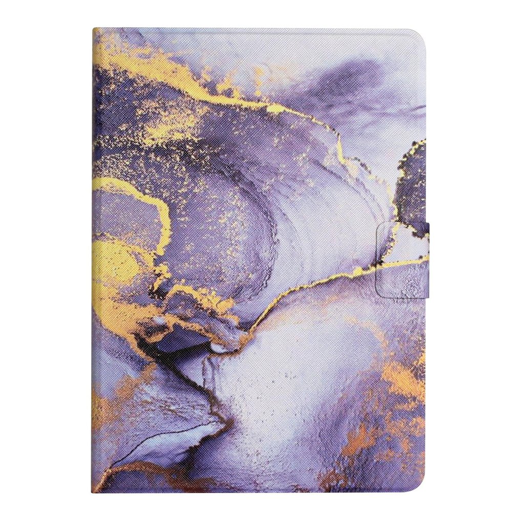 DayQiQiPu Case for Lenovo Tab M10 Plus (3rd Gen) 10.6-inch TB-125F/TB-128F/TB-128XU, PU Leather Slim Lightweight Flip Stand Case with Card Slots, Auto Sleep/Wake, Purple Oil Painting Pattern