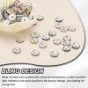 PATIKIL 200 Pcs 12mm Wavy Rhinestone Spacer Beads, Red Metal Beads for DIY Jewelry Making view 4