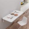 Folding Wall-Mounted Table for Kitchen, Bedroom, Bathroom, or Balcony, Space-Saving, 80 x 30 cm view 2
