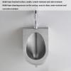 304 Stainless Steel Men's Urinal with Floor-Standing/Surface-Mounted Sensor Flush view 3