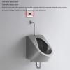 304 Stainless Steel Men's Urinal with Floor-Standing/Surface-Mounted Sensor Flush view 4