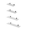 HOOZ Glass Wall Shelf, 30–100 cm, 6 mm Tempered Safety Glass view 1