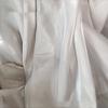 Anevous 1 m x 150 cm Satin Organza Fabric, Gradient Laser Gauze for DIY Clothing, Curtains, Tablecloths and Décor, Light Gray view 1