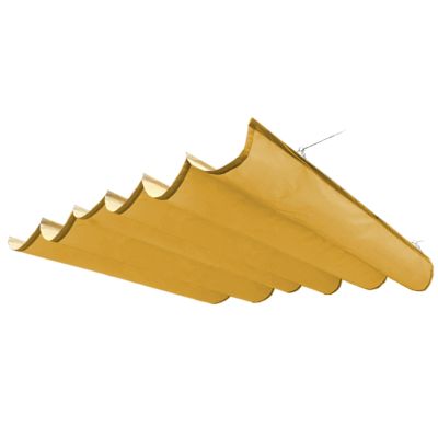 Retractable Shade Sail Pergola Cover, Waterproof UV-Protection Awning, Earthy Yellow