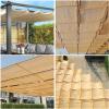 Retractable Shade Sail Pergola Cover, Waterproof UV-Protection Awning, Earthy Yellow view 3