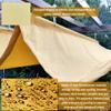 Retractable Shade Sail Pergola Cover, Waterproof UV-Protection Awning, Earthy Yellow view 4