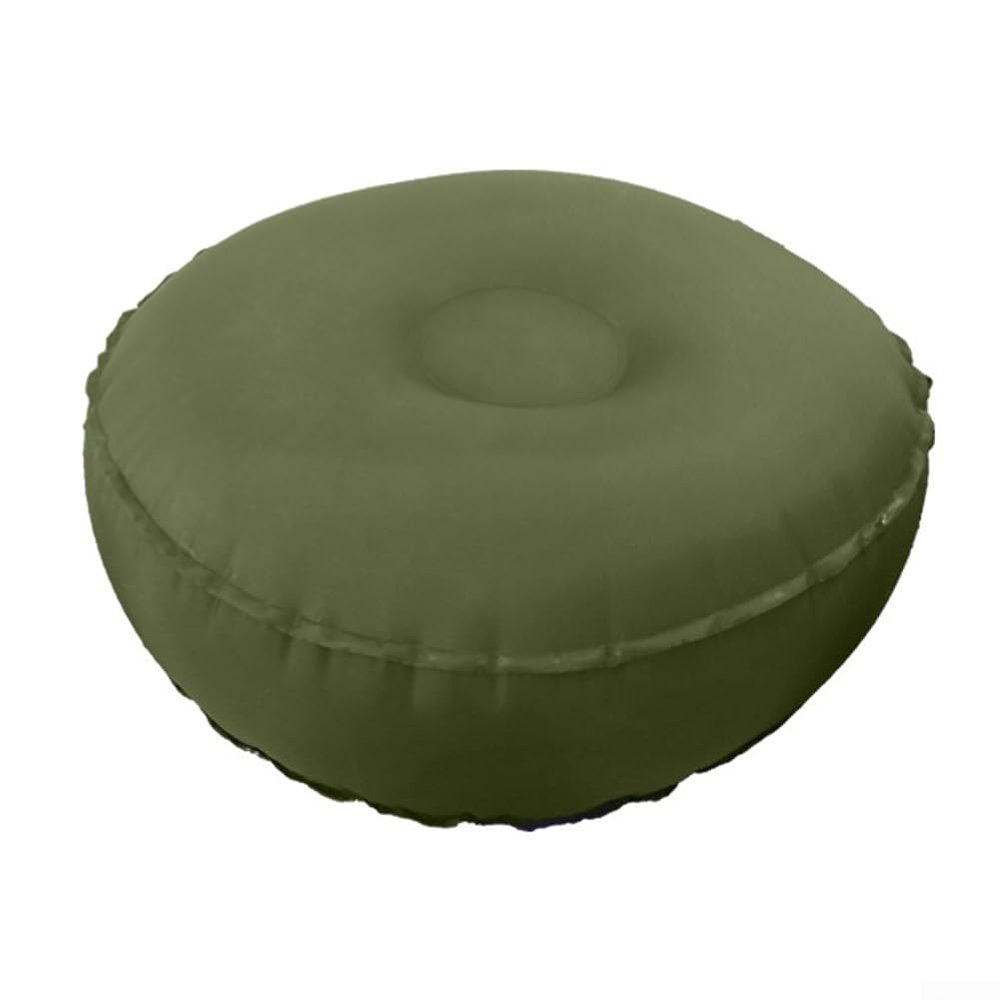 Balance Inflatable Yoga Cushion for Travel, Fitness, and Leisure, Olive Green