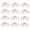 Chrysanthemum-Shaped Paper Party Glasses, 12-Piece Set view 1