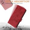 Flip Wallet Case Compatible with Nokia C01 Plus/Nokia C1 2nd Edition, RFID Blocking, Card Holder, PU Leather, Kickstand, Red view 3