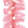 Homgoday 20 m Christmas Garland with LED Pine Garland, Pink view 4