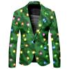 RUMAOZIA Men's Christmas Blazer, Long Sleeve 3D-Printed Suit Jacket view 1