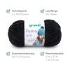 Gründl Funny uni Chenille Yarn, 2 × 100 g, Black view 2