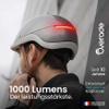 Life Bike Helmet for Bicycles and Scooters with Front and Rear Lighting, Turn Signals, One Size (Pearl Grey) view 2