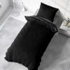 one-home Brushed Cotton Winter Bedding Set, Black, 135 x 200 cm view 4