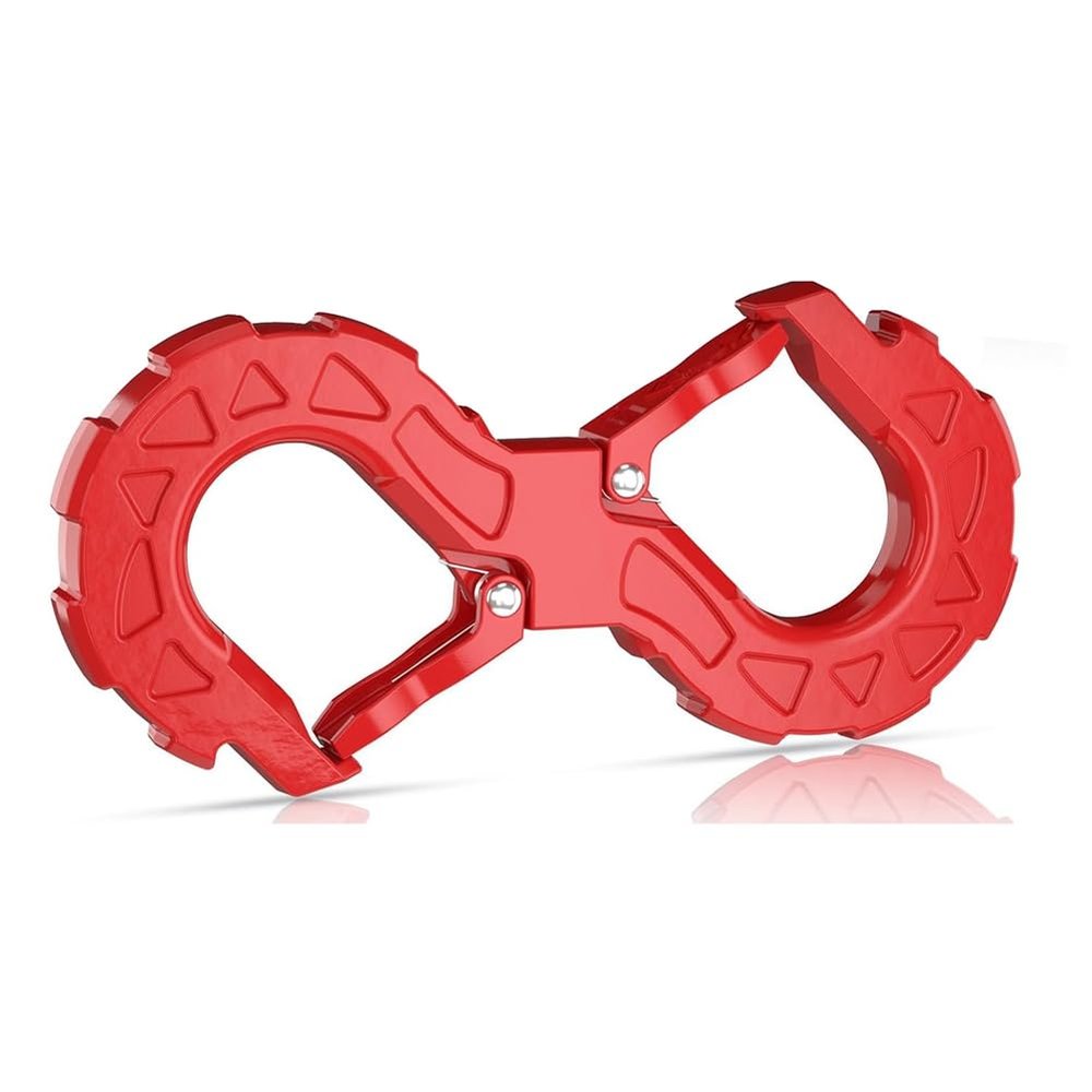 Lbvzxkad 3/8-Inch Tow Hook, Winch Hook for Off-Road Recovery, 33,000-lb Tow Shackle with Integrated Winch Quick Shackle