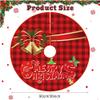 Morbuy Snowman Christmas Tree Skirt, Round Plush Tree Cover, 90 cm view 3