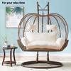 Outdoor Egg Hanging Chair Cushion for 2 People, Washable, Thick, Waterproof view 2