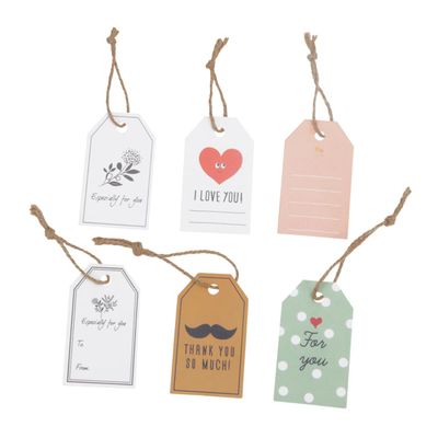 100-Piece Birthday Blessing and Thank-You Cards, Small Hanging Tags