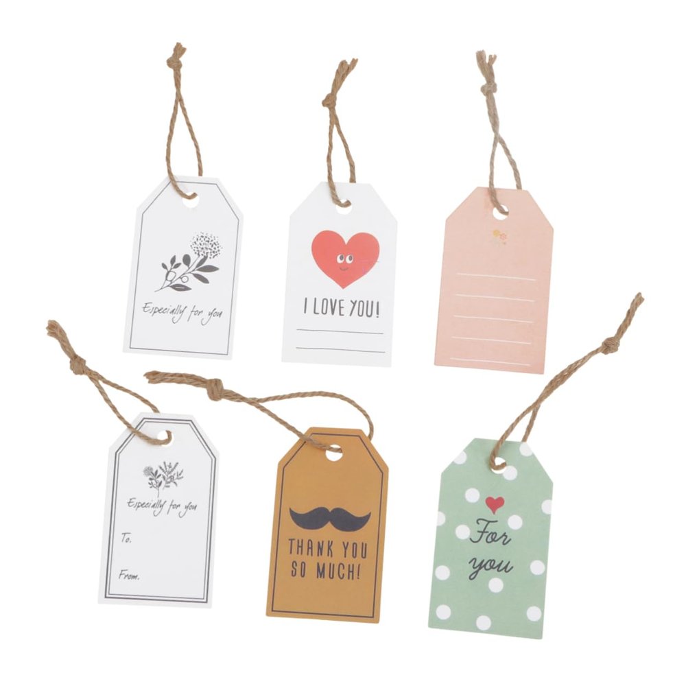 100-Piece Birthday Blessing and Thank-You Cards, Small Hanging Tags