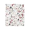 Personalized Cartoon Dog Paw Print Blanket, Soft Flannel Throw, 127 x 152.4 cm view 1