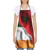 Morocco, Moroccan, Ireland & Zimbabwe Flag Apron for Women and Men view 2