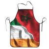 Morocco, Moroccan, Ireland & Zimbabwe Flag Apron for Women and Men view 3